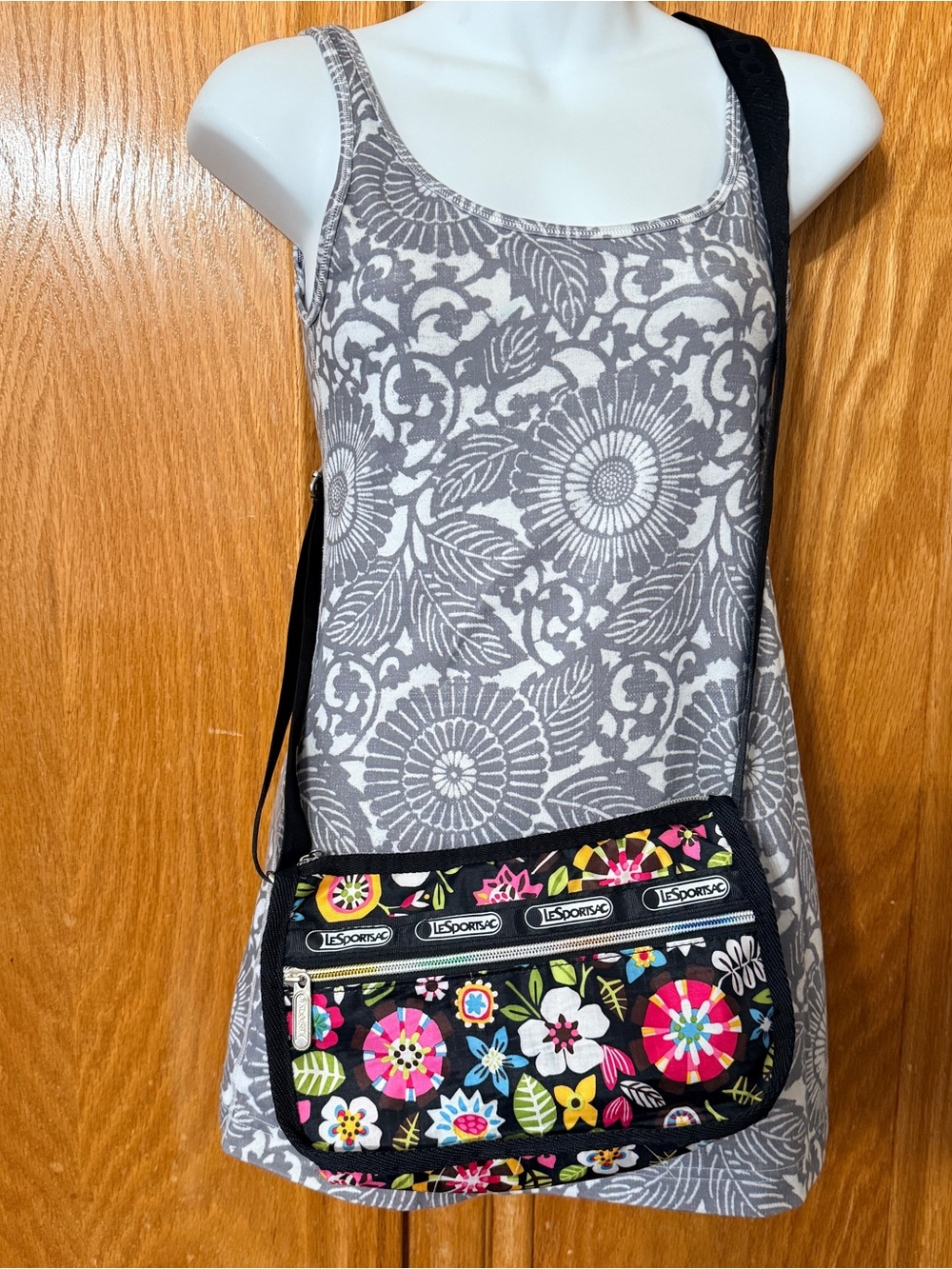 LeSportsac x tokidoki multicolored floral print nylon crossbody bag